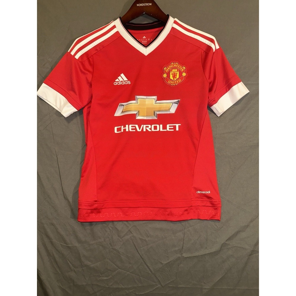 Adidas Manchester United FC 2015/2016 Soccer Jersey Football Shirt Youth Large